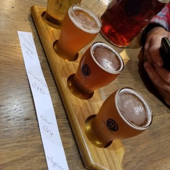Fillmore 13 Brewery - Flight paddle - Breweries Near Me - Pontiac, Michigan