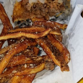 Fries Etc - This was a chili burger with Reggie cut garlic parmesan fries. - Burgers Near Me - Copperas Cove, Texas