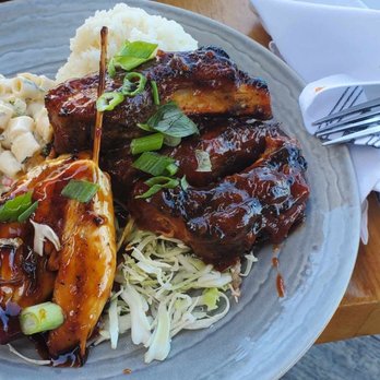 Duke's La Jolla - Ribs and Chicken Plate - New American Near Me - La Jolla, California Duke's La Jolla - Ribs and Chicken Plate - New American Near Me - La Jolla, California