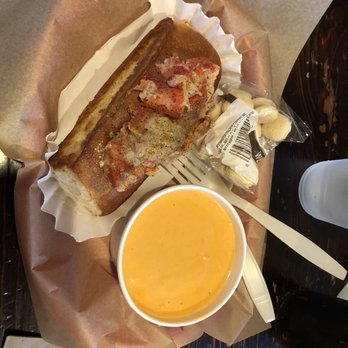 Lobster West - Lobster roll with side of lobster bisque - Seafood Near Me - Coronado, California