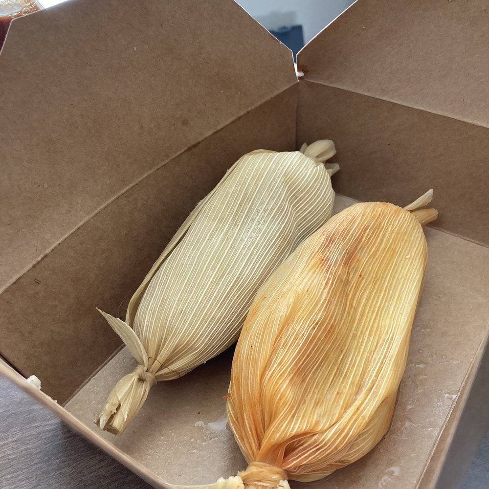 Frelard Tamales - Pork and chicken tamales. $5 each and they are big! You could actually share one if just looking for a snack. - Mexican Near Me - Seattle, Washington Frelard Tamales - Pork and chicken tamales. $5 each and they are big! You could actually share one if just looking for a snack. - Mexican Near Me - Seattle, Washington