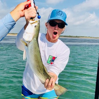 Team Liberty Guide Service - Merideth with a Tournament Winning Trout - Fishing Near Me - Corpus Christi, Texas Team Liberty Guide Service - Merideth with a Tournament Winning Trout - Fishing Near Me - Corpus Christi, Texas