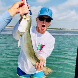 Team Liberty Guide Service - Merideth with a Tournament Winning Trout