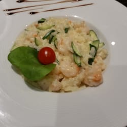 Restaurant Mamma Emilia - Risotto gambas boursin et courgette