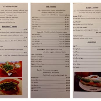 Yummi Tacos & More - Menu 2. Tacos, bowls, burritos, sandwiches, burgers, and sides. - Mexican Near Me - Austin, Texas Yummi Tacos & More - Menu 2. Tacos, bowls, burritos, sandwiches, burgers, and sides. - Mexican Near Me - Austin, Texas
