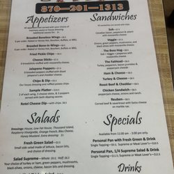 Fat Head Pizza - Menu