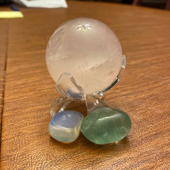 Forever and a Day - Rose quartz sphere, opalite, and green fluorite - Supernatural Readings Near Me - Woodstock, Georgia