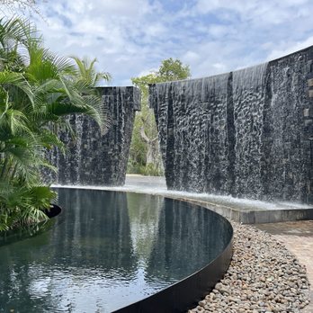 Secrets Moxche Playa del Carmen - Lovely waterfall feature as you arrive at the property. Clean lines that evoke the Mayan culture & aesthetic are evident throughout. - Hotels Near Me - Playa del Carmen, ROO Secrets Moxche Playa del Carmen - Lovely waterfall feature as you arrive at the property. Clean lines that evoke the Mayan culture & aesthetic are evident throughout. - Hotels Near Me - Playa del Carmen, ROO