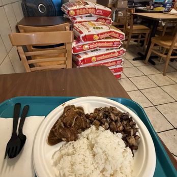 Kababayan - Sisig and adobo with white rice - Filipino Near Me - San Francisco, California