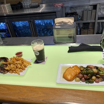 The Hangar Bar - Steak Frites and Salmon plates for dinner - New American Near Me - Tustin, California The Hangar Bar - Steak Frites and Salmon plates for dinner - New American Near Me - Tustin, California