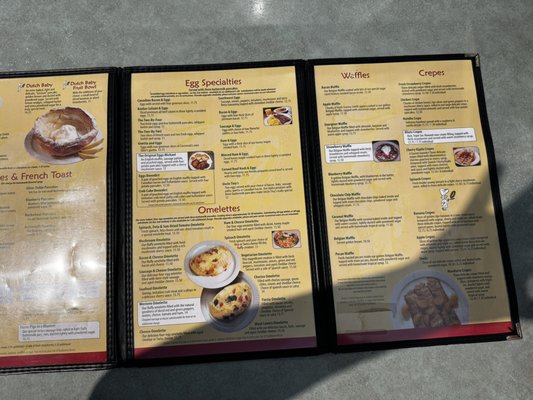Menu photo 1 The Original Pancake House Cincinnati, OH Menu photo 1 The Original Pancake House Cincinnati, OH