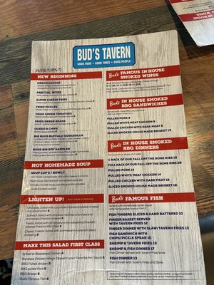 Menu photo 4 Bud's Tavern Louisville, KY Menu photo 4 Bud's Tavern Louisville, KY