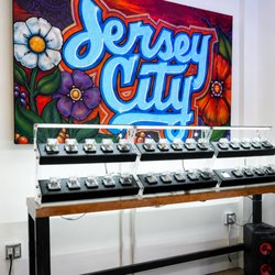 Visit Jersey Leaf dispensary in Jersey City and experience a modern cannabis retail space with local street-art style.