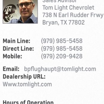 Tom Light Chevrolet - Auto Repair Near Me - Bryan, Texas Tom Light Chevrolet - Auto Repair Near Me - Bryan, Texas