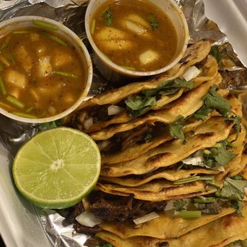 Taco Lucas - Tacos de Birria. Hit them with a splash of lime to make the flavor pop. - Mexican Near Me - Alexandria, Virginia