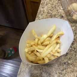 a basket of french fries a basket of french fries