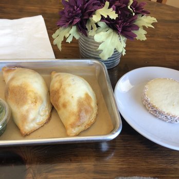Cafe Guarani - 2 empanadas, and Alfajores - Caramel Sandwich Cookies - Cafes Near Me - Pacific Grove, California Cafe Guarani - 2 empanadas, and Alfajores - Caramel Sandwich Cookies - Cafes Near Me - Pacific Grove, California
