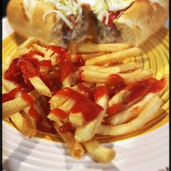 Philly Connection - Plain hilly cheese w fried onions.