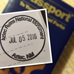 State of New Mexico - 10.30.21 Aztec Ruins National Monument NP stamp [7/5/16]