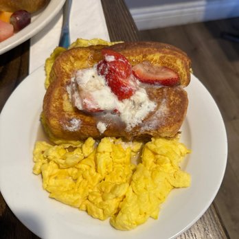 Egg Plantation - 1/2 my stuffed strawberries French toast combo - Breakfast & Brunch Near Me - Newhall, California