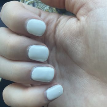 Ara Spa - Uneven, super round - asked for square. Filed down round - Nail Salons Near Me - Davis, California