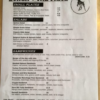 The Fritz - Amazing lunch menu! - Tapas Bars Near Me - Salida, Colorado