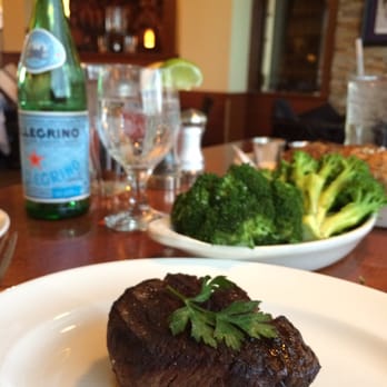 Ditka's Pittsburgh - Missed snapping a shot of the calamari, but here's a shot of the simple 8oz filet, plain, with a side of broccoli. - New American Near Me - Pittsburgh, Pennsylvania Ditka's Pittsburgh - Missed snapping a shot of the calamari, but here's a shot of the simple 8oz filet, plain, with a side of broccoli. - New American Near Me - Pittsburgh, Pennsylvania