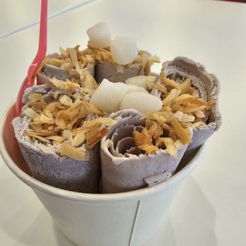 Ice Splash - Ube ice cream with toasted coconut and mochi. - Ice Cream & Frozen Yogurt Near Me - Campbell, California