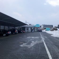 Carwash Winsen - Die Carwash-Einfahrt im Februar 2010