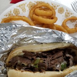 Terry's Place - Philly cheese steak and onion rings