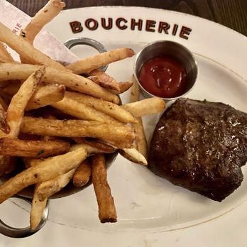 La Grande Boucherie - Flat Iron Steak with Pommes Frites - Steakhouses Near Me - Chicago, Illinois