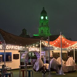 Rooftop Cinema Club - Downtown Fort Worth - Night view