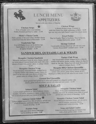 Menu photo 6 San Tan Flat Queen Creek, AZ