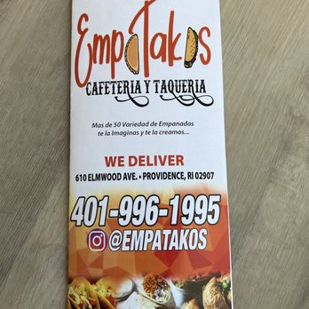 Empatakos - a menu for a fast food restaurant - Tacos Near Me - Providence, Rhode Island Empatakos - a menu for a fast food restaurant - Tacos Near Me - Providence, Rhode Island