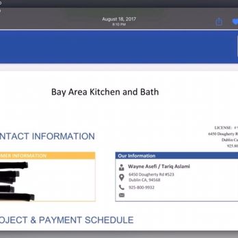 Bay Area Kitchen and Bath - Header to updated contract. Different address. Same guys, same business. - General Contractors Near Me - Pleasanton, California Bay Area Kitchen and Bath - Header to updated contract. Different address. Same guys, same business. - General Contractors Near Me - Pleasanton, California