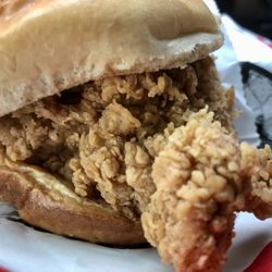 KFC - Spicy Chicken Sandwich - it was a bit dry and luke warm but still ok