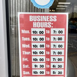 Love Nails - Business hours