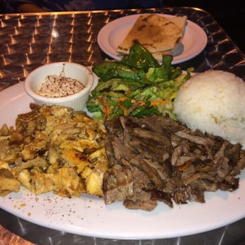 Sultan's Kebab - The combination lamb and chicken shawarma plate. Where's the third meet in the combination? - Mediterranean Near Me - Pleasanton, California Sultan's Kebab - The combination lamb and chicken shawarma plate. Where's the third meet in the combination? - Mediterranean Near Me - Pleasanton, California