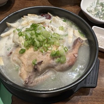 Jook Hyang - Matsutake or wild pine mushroom and chicken soup - Korean Near Me - Los Angeles, California Jook Hyang - Matsutake or wild pine mushroom and chicken soup - Korean Near Me - Los Angeles, California