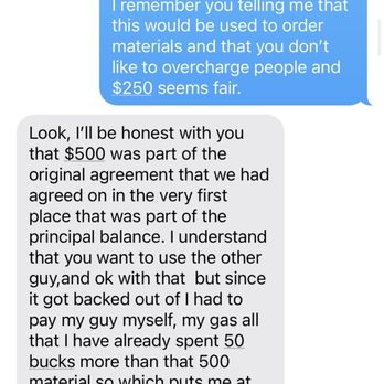 Stephen E Teaney - Text saying he won't refund any money back - Plumbing Near Me Stephen E Teaney - Text saying he won't refund any money back - Plumbing Near Me