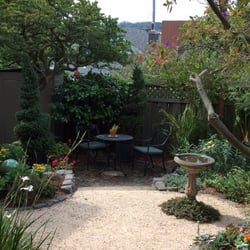 The view out from the massage studio.