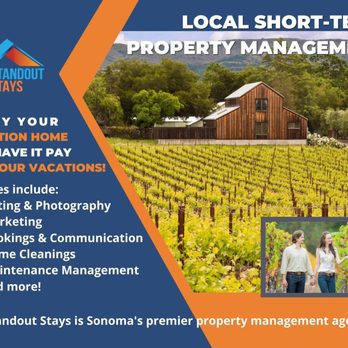 Standout Stays - Property Management Near Me - Sonoma, California