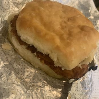 Chick-fil-A - ows a biscuit sandwich on a piece of tin foil - Fast Food Near Me - Baltimore, Maryland Chick-fil-A - ows a biscuit sandwich on a piece of tin foil - Fast Food Near Me - Baltimore, Maryland