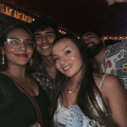 Me and my girlfriend and the two medical professionals we met at the bar