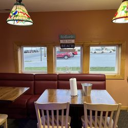 Parker’s Seafood Kitchen - This is one seating area. It's very cozy and unstuffy.