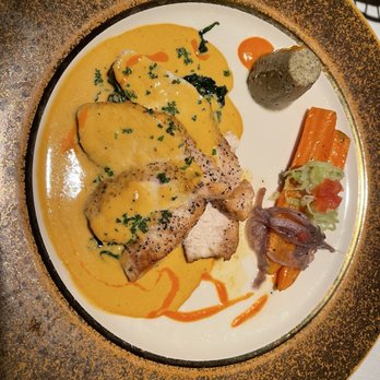 The Refectory Restaurant - Snake river sturgeon in a delicious curry base - French Near Me - Columbus, Ohio The Refectory Restaurant - Snake river sturgeon in a delicious curry base - French Near Me - Columbus, Ohio