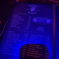 Harrigan's - Menu