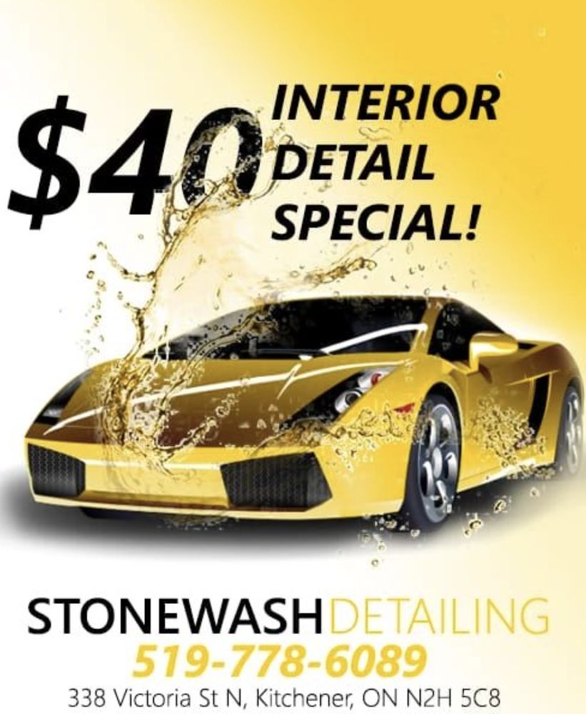 STONEWASH DETAILING Updated August 2024 338 Victoria Street N, Kitchener, Ontario Auto