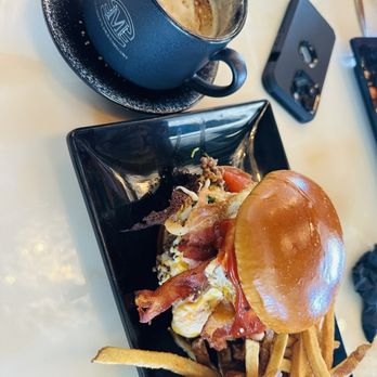 Manny's Restaurant - Huevos hamburger and a crème brûlée coffee - Burgers Near Me - Victorville, California Manny's Restaurant - Huevos hamburger and a crème brûlée coffee - Burgers Near Me - Victorville, California