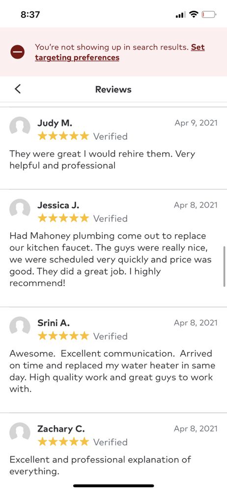 Slide of Mahoney Plumbing & Heating